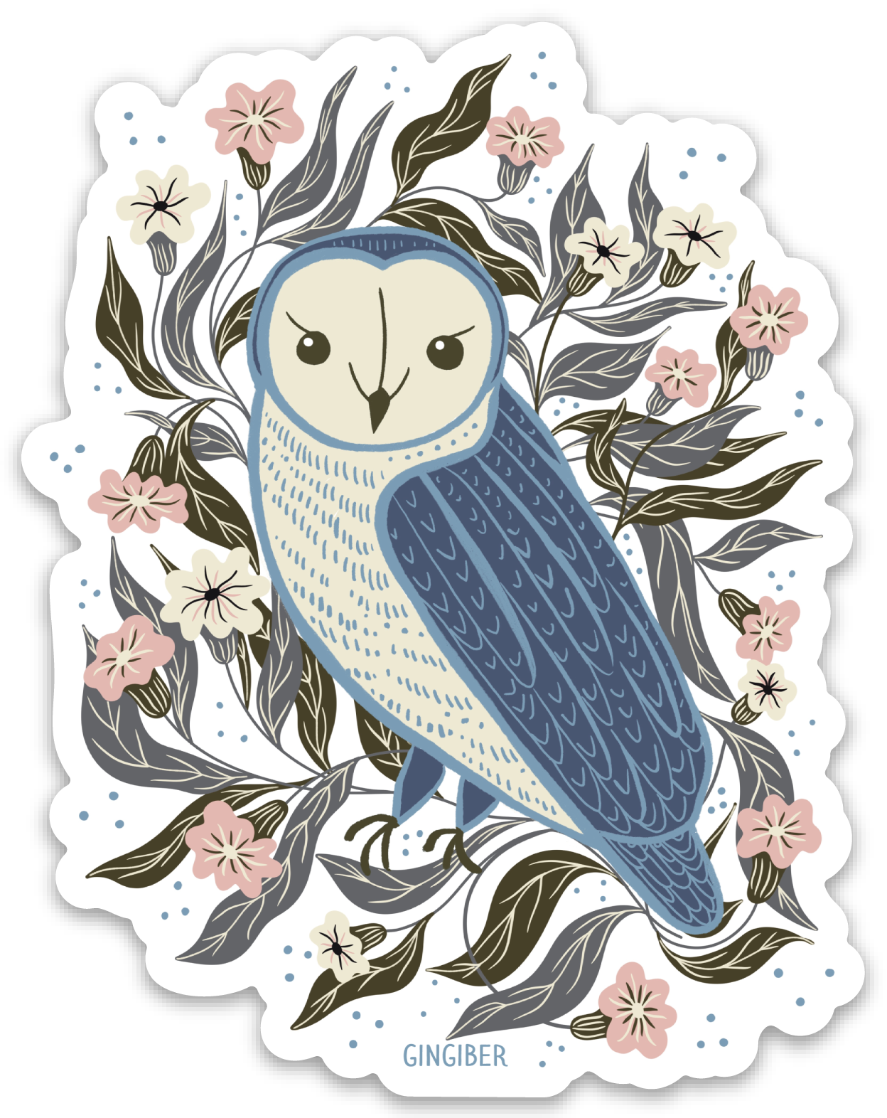 Blue Owl Sticker