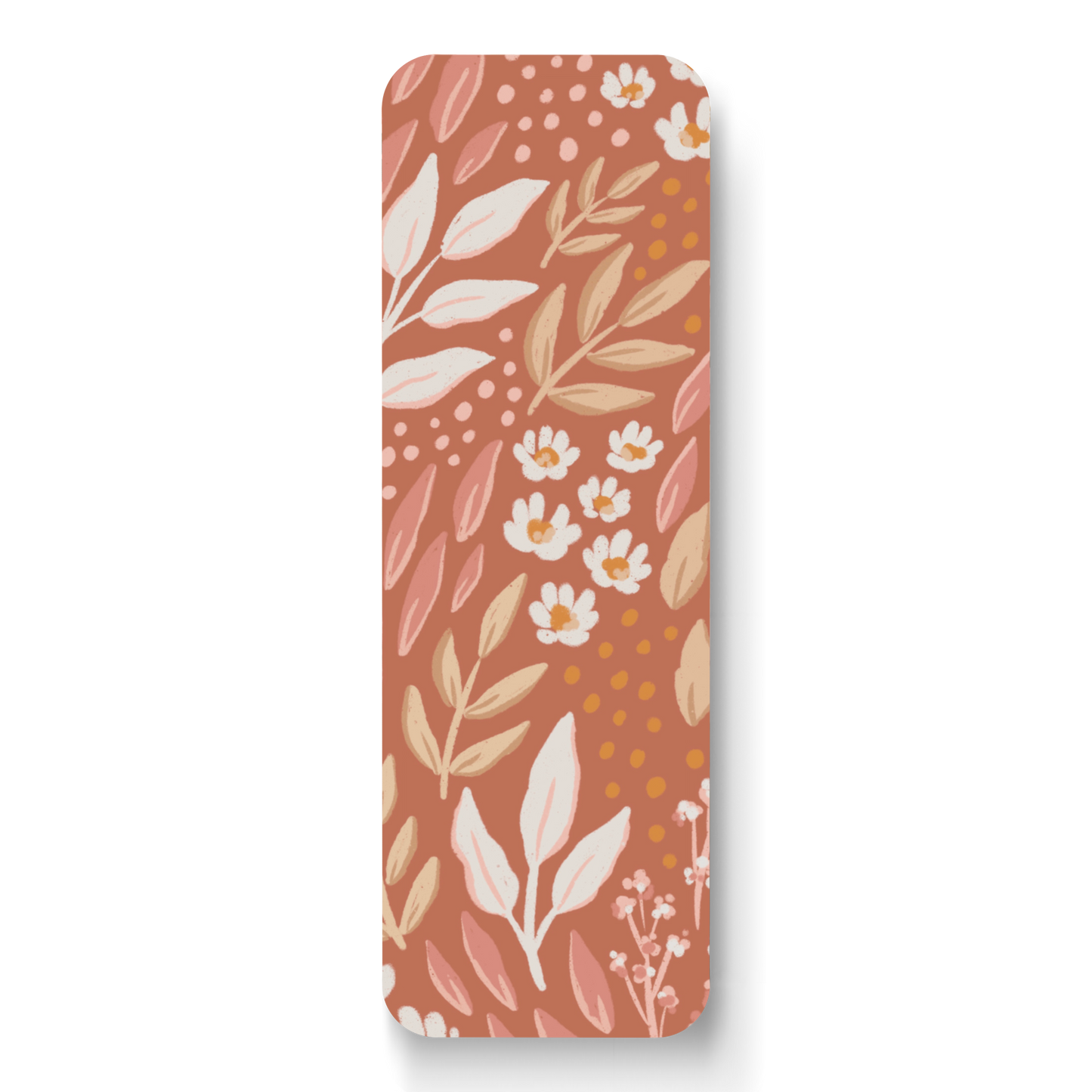 Boho Pink Floral Bookmark