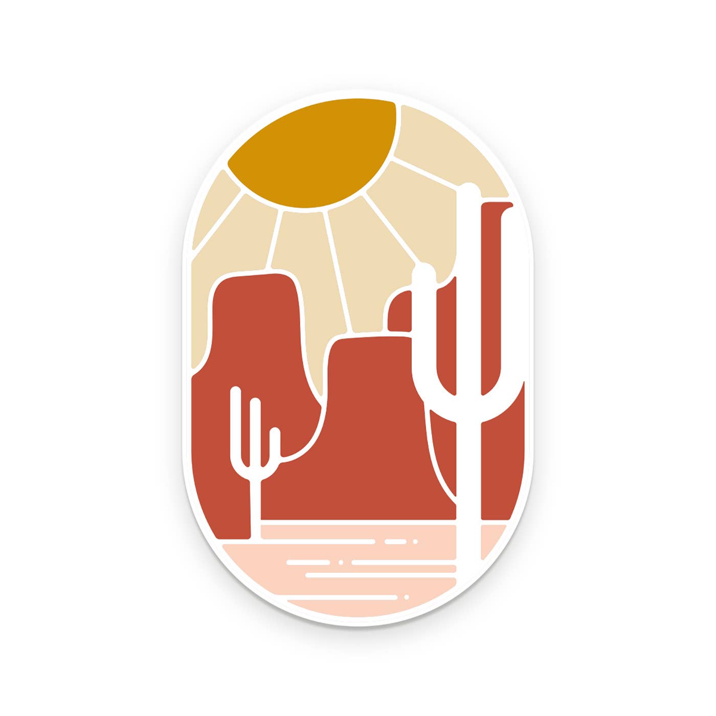 Desert Sunset Sticker