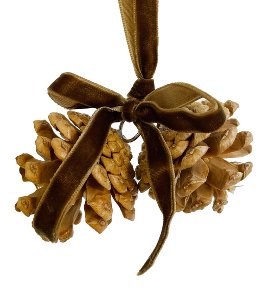 Pinecone Double Ornament