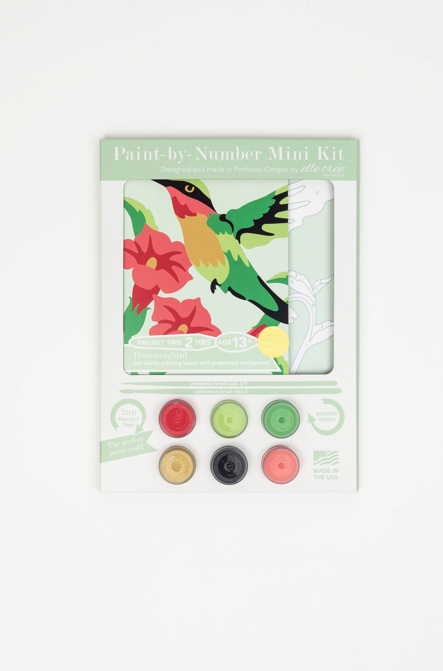 Hummingbird MINI Paint-by-Number Kit