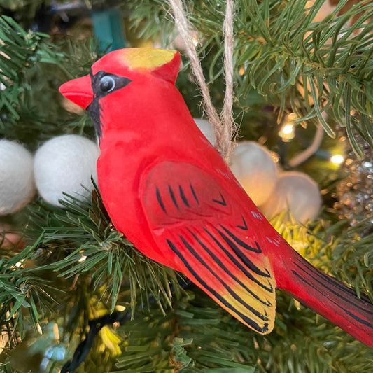 Cardinal Ornament 11.5cm
