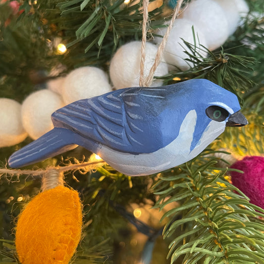 Indigo Bunting Ornament 10.5cm