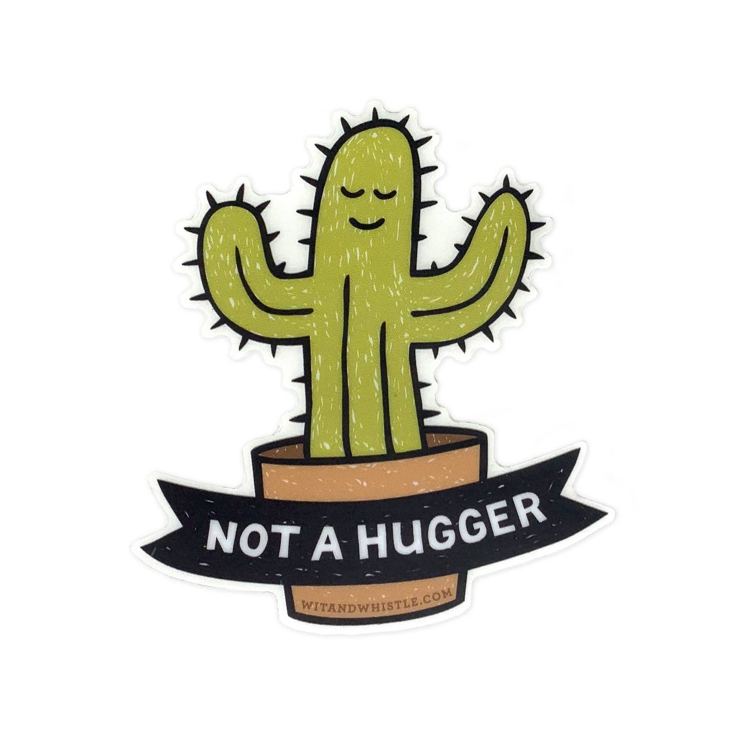 Sticker - Not A Hugger