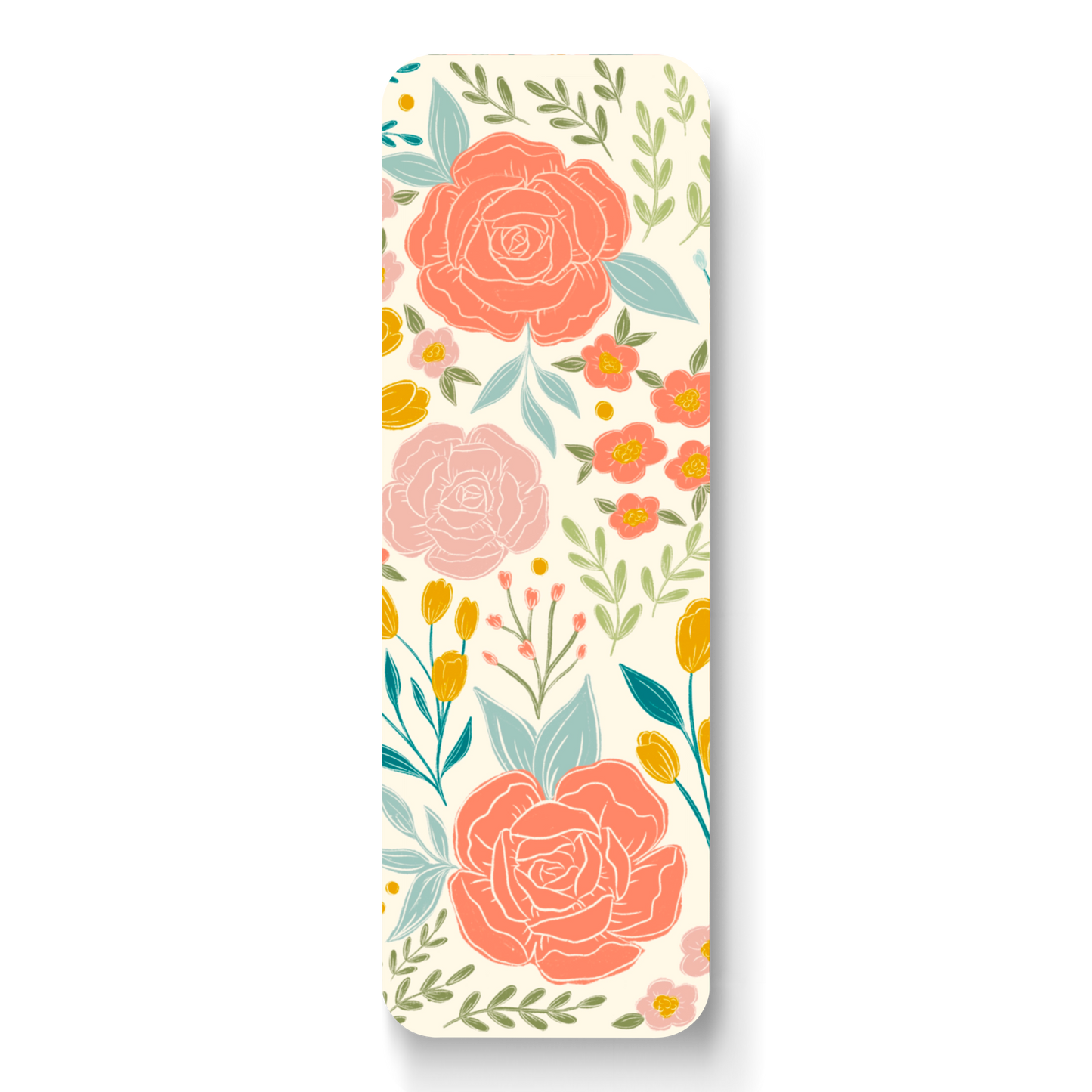 Peonies and Tulips Bookmark