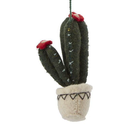 Felt Cactus Ornament