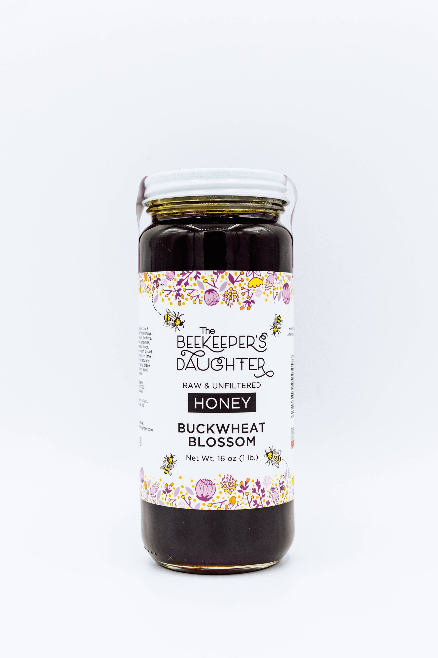 16oz Raw Buckwheat Blossom Honey