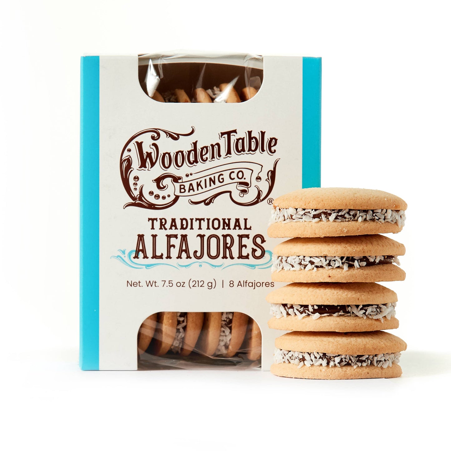 Traditional Alfajores Cookies - Box of 8