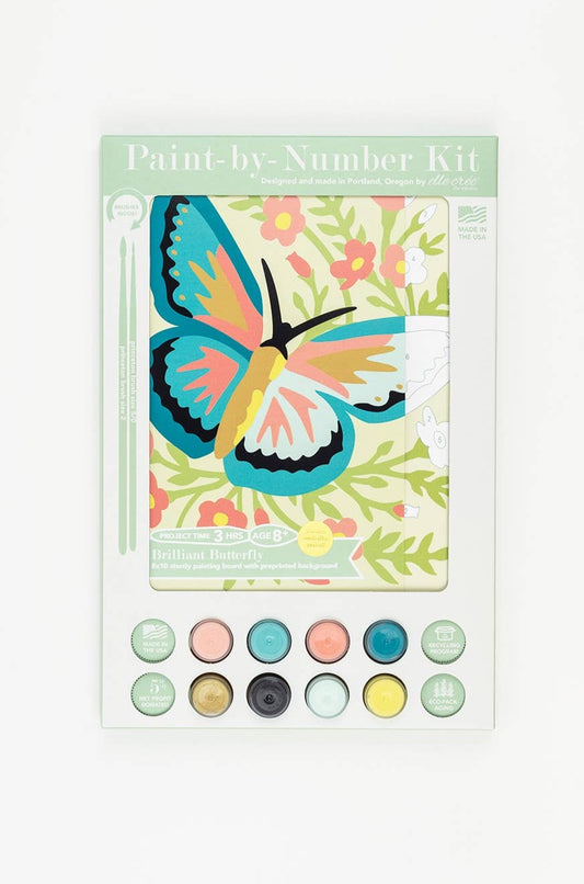 Brilliant Butterfly Paint-by-Number Kit