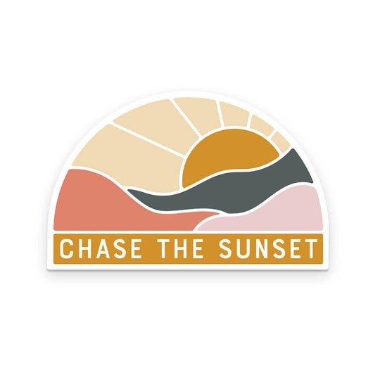 Chase The Sunset Sticker