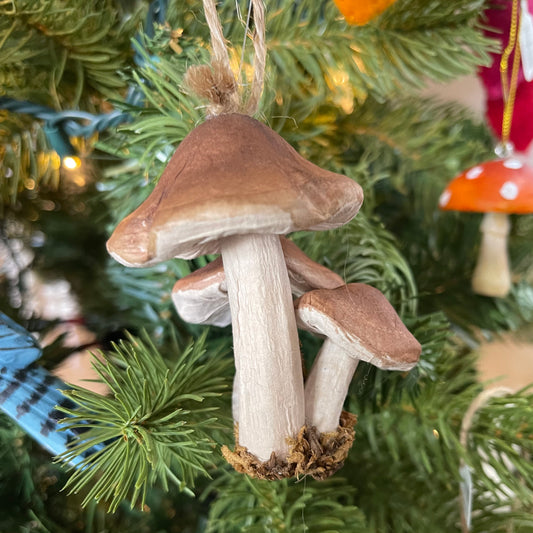 3 Mushrooms Ornament