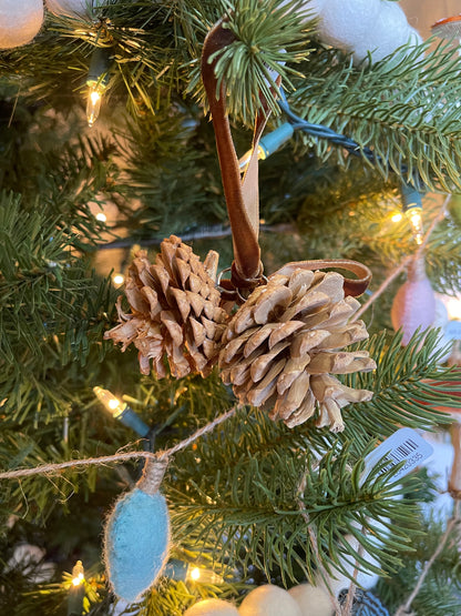 Pinecone Double Ornament