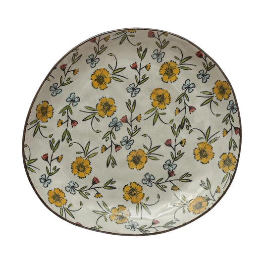 Floral Pattern Plate